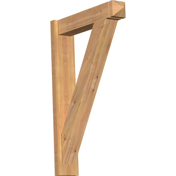 Ekena Millwork Traditional Arts & Crafts Smooth Outlooker, Western Red Cedar, 5 1/2"W x 24"D x 36"H OUT06X24X36TRA03SWR - main